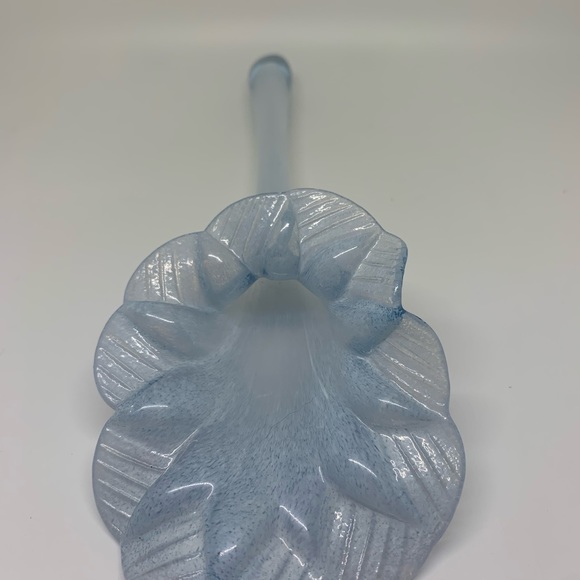 Blown Glass HORIZONTAL BUD VASE Blue - Picture 7 of 10
